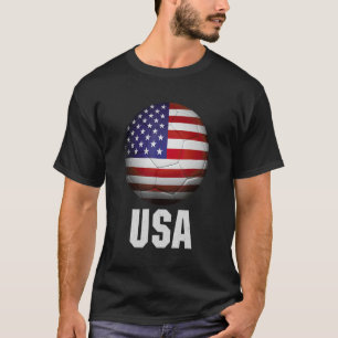 Voetbal Amerikaanse vlag USA Sports Boys Meisjes 4 T-shirt
