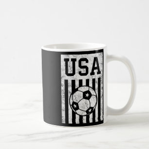 Voetbal Amerikaanse Vlag Vrouwen Mannen Kinderen A Koffiemok