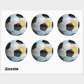 Voetbal Argentinië Ronde Sticker (Vel)