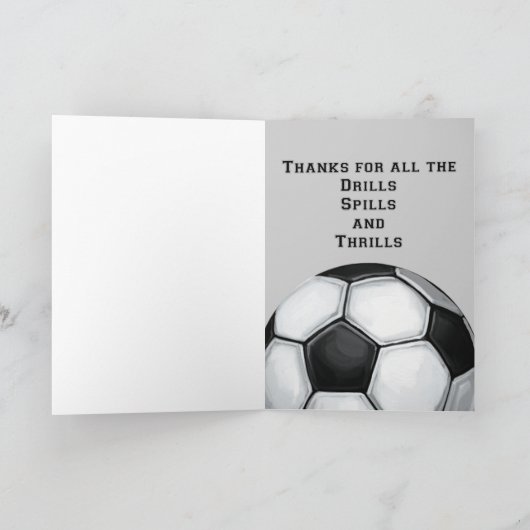 Voetbal Art Bedankt Coach (Binnen)