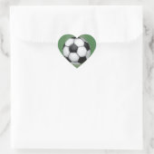 Voetbal Art Heart Hart Sticker (Tas)