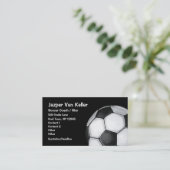 Voetbal Art Visitekaartje (Staand voorkant)