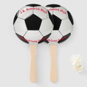 Voetbal Auction Paddle Handwaaier (Voorkant en achterkant)