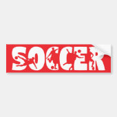 Voetbal Auto Bumpersticker (Voorkant)