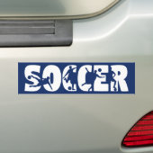 Voetbal Auto Bumpersticker (Op auto)