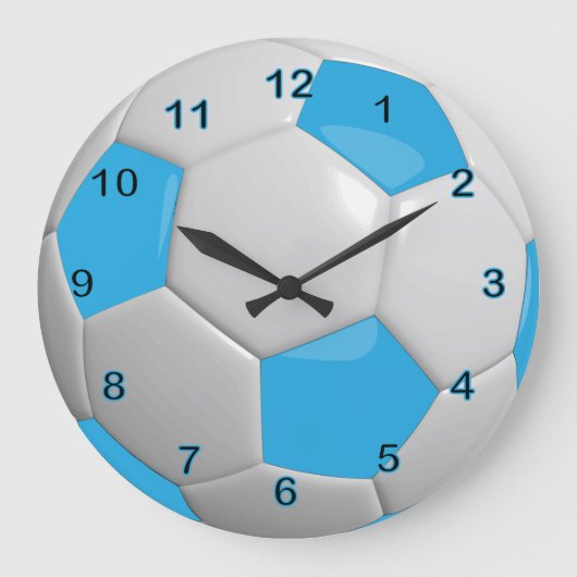 Voetbal | Baby Blue Grote Klok (Voorkant)