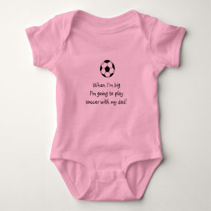 Voetbal baby - roze romper