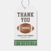 Voetbal Baby Shower Cadeaulabel (Voorkant)