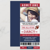 Voetbal Baby Shower Feest Uitnodigingen (Voorkant / Achterkant)