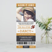 Voetbal Baby Shower Feest Uitnodigingen (Staand voorkant)