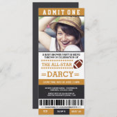 Voetbal Baby Shower Feest Uitnodigingen (Voorkant / Achterkant)