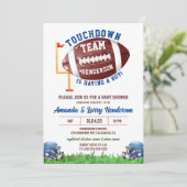 Voetbal Baby Shower Kaart (Staand voorkant)