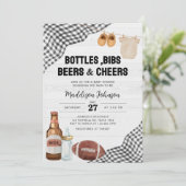 Voetbal Baby Shower Kaart (Staand voorkant)