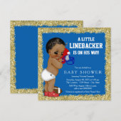 Voetbal Baby Shower Kaart (Voorkant / Achterkant)