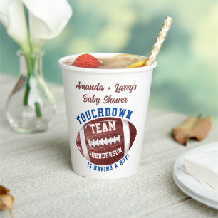 Voetbal Baby Shower Papieren Bekers