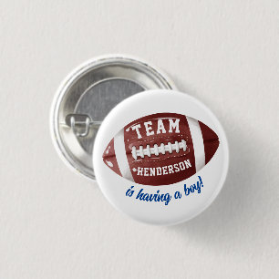 Voetbal Baby Shower Ronde Button 3,2 Cm
