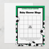 Voetbal Baby shower spel, Football - bewerkbare na Kaart (Voorkant / Achterkant)