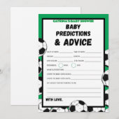 Voetbal Baby shower spel, Football - bewerkbare na Kaart (Voorkant / Achterkant)