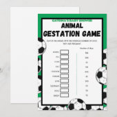 Voetbal Baby shower spel, Football - bewerkbare na Kaart (Voorkant / Achterkant)