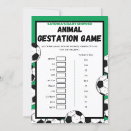 Voetbal Baby shower spel, Football - bewerkbare na Kaart