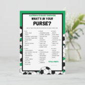 Voetbal Baby shower spel, Football - bewerkbare na Kaart (Staand voorkant)