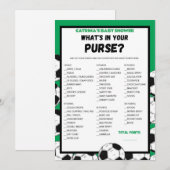 Voetbal Baby shower spel, Football - bewerkbare na Kaart (Voorkant / Achterkant)