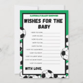 Voetbal Baby shower spel, Football - bewerkbare na Kaart (Voorkant)