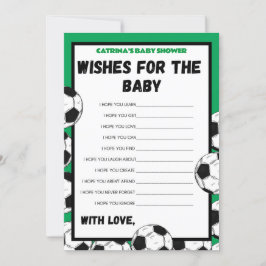 Voetbal Baby shower spel, Football - bewerkbare na Kaart