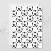 Voetbal Baby Shower Uitnodiging (Achterkant)