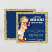 Voetbal Baby Shower Uitnodiging (Voorkant / Achterkant)