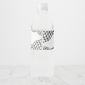 Voetbal Baby Shower Waterfles Etiket (Achterkant)
