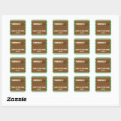 VOETBAL BABYSHOWER TYPOGRAFIE Cute Sticker Label (Vel)