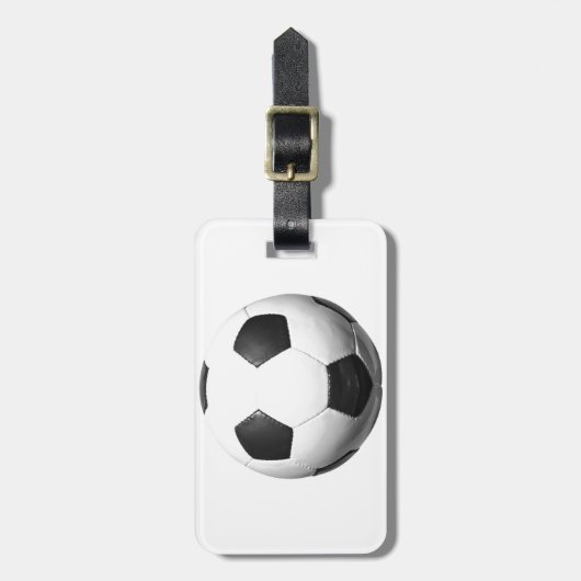 Voetbal Bagagelabel (Voorkant verticaal)