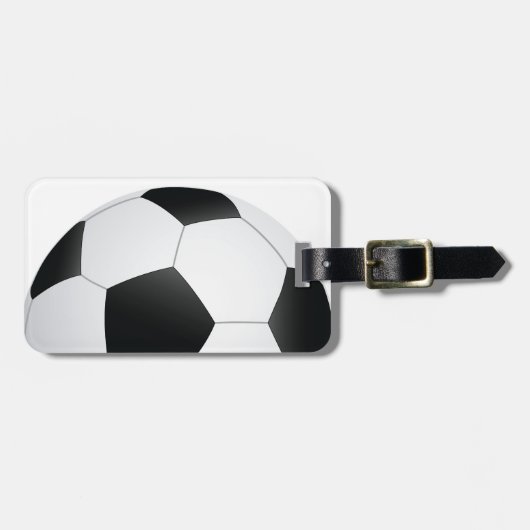 voetbal bagagelabel (Voorkant horizontaal)