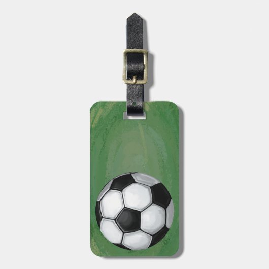 Voetbal Bagagelabel (Voorkant verticaal)