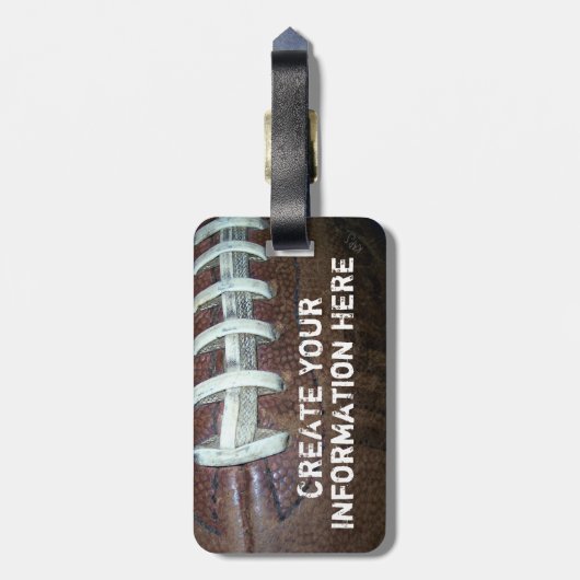 Voetbal Bagagelabel (Achterkant verticaal)