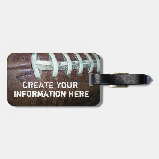 Voetbal Bagagelabel (Achterkant horizontaal)