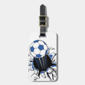 voetbal bagagelabel (Voorkant verticaal)