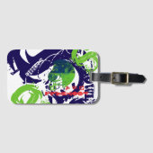 VOETBAL BAGAGELABEL (Voorkant (horizontaal))