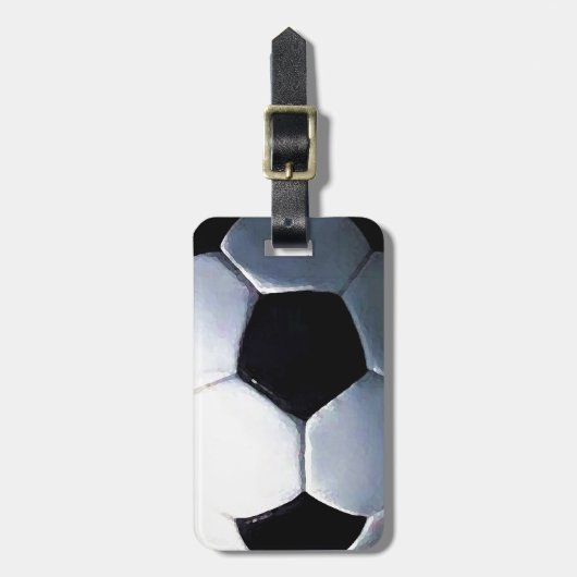 Voetbal Bagagelabel (Voorkant verticaal)