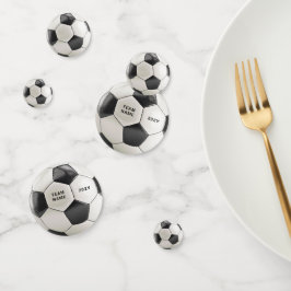 Voetbal Bal Confetti | Teamnaam Feest Decoratie