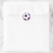 Voetbal Bal Doos Ronde Sticker (Tas)