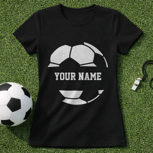 Voetbal Bal Naam Grafisch; Voetbalspeler Naam T-shirt