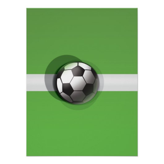 Voetbal Bal Perfect Poster (Voorkant)