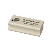 Voetbal Bal Retouradres Rubberstempel (Stempel)