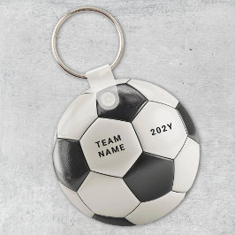 Voetbal Bal Sleutelhanger | Gepersonaliseerde Team