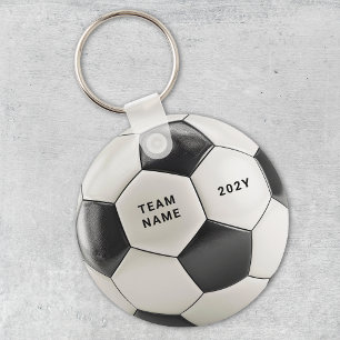 Voetbal Bal Sleutelhanger   Gepersonaliseerde Team
