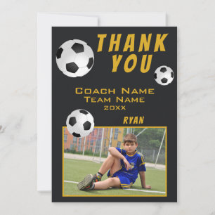 Voetbal Bal Sport Coach Bedankkaart