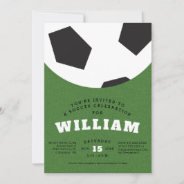 Voetbal bal verjaardagsfeestje kaart