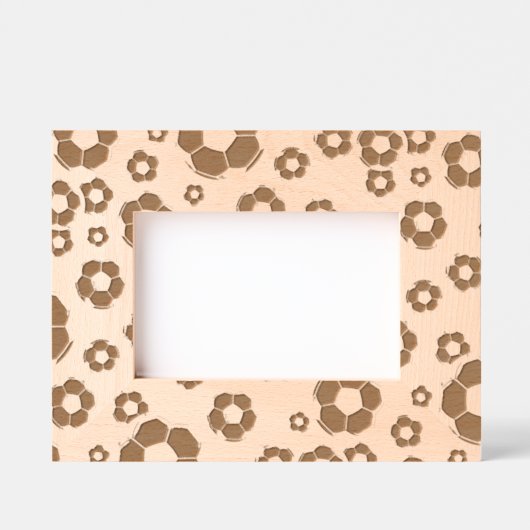 Voetbal BalLaser geëtst Afbeelding Lijst gegraveer Gegraveerde Lijstjes (Voorkant)